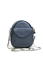 Кожаная женская мини-сумка Kroha темно-синяя флотар The Wings DH, код: 8132327