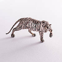 Серебряная фигура Тигр ручной роботы Оникс 53.8 г QT, код: 6980134