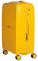 Велика пластикова валіза 85L Horoso Жовта (S10843S yellow) QT, код: 8152271