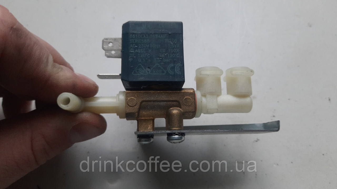 Солоноїдний клапан 2-х хід. для Кавомашини DeLonghi ESAM 3300_3 Magnifica Rapid Cappuccino б/у