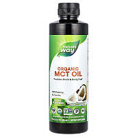 Масло МСТ, Nature's Way "Organic MCT Oil" триглицериды средней цепи из кокосового масла (480 мл)