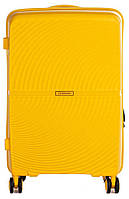 Велика пластикова валіза з полікарбонату 85.7L Horoso жовтий QT, код: 8367157