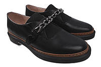 Туфлі на низькому ходу жіночі Beratroni натуральна шкіра колір Чорний 4-20DTC 39 UL, код: 7434815