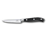 Кухонный кованый нож Victorinox Grand Maitre для нарезки 100 мм в подарочной коробке Черный ( QT, код: 376755
