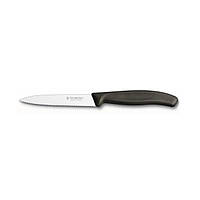 Кухонный нож Victorinox SwissClassic для нарезки 100 мм серрейтор Черный (6.7733) QT, код: 376777