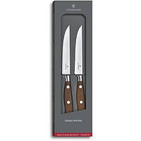 Набор кухонных ножей Victorinox Grand Maitre Wood Steak Set 120 мм дерево 2 шт. (7.7240.2W) QT, код: 2555870