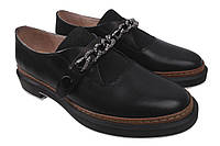 Туфлі на низькому ходу жіночі Beratroni натуральна шкіра чорний 4-20DTC 40 UL, код: 8137905