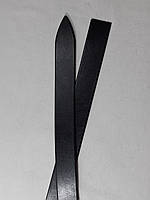 Полосы 09.080.01 кожа толщиной 3,2 3,4 мм очень длинные для джинсовых ремней шириной 40 мм чёрные