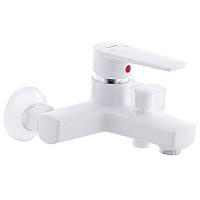 Змішувач для ванни PLAMIX Leo-009 White (без шланга та лійки) (PM0555) UL, код: 6833973