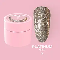 Блискітки Luna Moon Platinum Gel 02, 5ml
