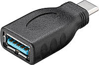 Перехідник обладнання Goobay USB Type-C-3.0A M F (USB3.0) адаптер OTG Black чорний (75.04.539 GG, код: 7455288