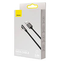 Кабель для Айфон Baseus Legend Series Elbow Fast Charging Data Cable USB to iP 2.4A 2m Black, фото 5