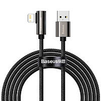 Кабель для Айфон Baseus Legend Series Elbow Fast Charging Data Cable USB to iP 2.4A 2m Black