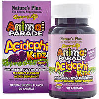 Пробиотик Nature's Plus Animal Parade Acidophi Kidz 90 Chewable Tabs Berry Flavor GG, код: 7518059