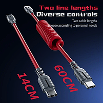 Зовнішня звукова карта 3 в 1 стерео Plextone GS2 usb Typec-C Hi-Res роз'єм з адаптером зарядного пристрою, фото 4