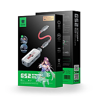 Зовнішня звукова карта 3 в 1 стерео Plextone GS2 usb Typec-C Hi-Res роз'єм з адаптером зарядного пристрою, фото 11