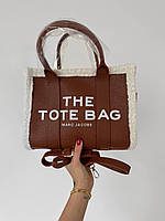 Женская сумочка шопер марк джейкобс коричневая Marc Jacobs Tote Bag вместительная изысканная сумка через плечо
