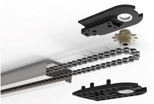 Рейка приводна з ланцюгом Alutech LGR-4200C висота воріт до 3,3 м