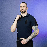 Мужские футболки Поло Военные армейские темно-синие для мужчин парней удобные стильные повседневные