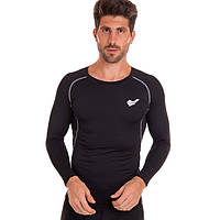 Компрессионная футболка мужская с длинным рукавом Jason K-704-J FDSO M Черно-серый (06508133) z110-2024