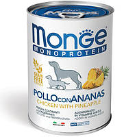Корм Monge Dog Wet Fruit Monoprotein Pollo con Ananas вологий монопротеїновий з куркою й ана NX, код: 8452224