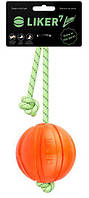 Лайкер Люми Collar Liker Lumi мяч-игрушка на светящемся шнурке для собак, диаметр мяча 7 см, длина шнура 30 см