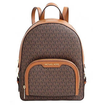 Жіночий рюкзак MICHAEL KORS Jaycee Medium Logo Backpack (коричневий) ОРИГІНАЛ