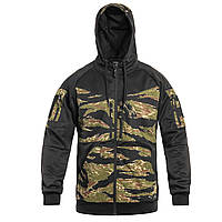 Кофта тактическая Helikon-Tex Rogue Hoodie(FullZip)-Black,Tiger Stripe,армейское городское худи камуфляжный