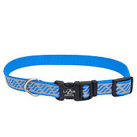 Светоотражающий ошейник для собак Coastal Lazer Brite Reflective Collar 1.6 х 30-46 см голуба GG, код: 7720873