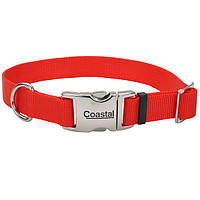 Ошейник для собак Coastal Titan Buckle 2.5x46 - 66 см красный (76484619052) GG, код: 7720954
