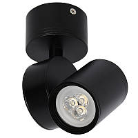 Светильник потолочный LED накладной Brille 3W LED-214 Черный GG, код: 7272990