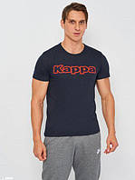 Футболка Kappa T-shirt Mezza Manica Girocollo con stampa logo petto темно-синий M Муж K1335 BluNavy-M