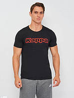 Футболка Kappa T-shirt Mezza Manica Girocollo con stampa logo petto черный M Муж K1335 Nero-M z110-2024