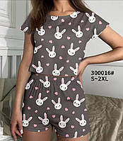 Пижама женская норма оптом Бамбук (S-2XL) Китай 300016 - 1245