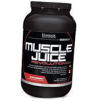 Гейнер для набора веса Muscle Juice Revolution Ultimate Nutrition 2100 г Клубника (30090001) z110-2024