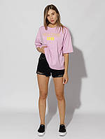 Женская футболка регуляр M сиреневый ADEN Shop ЦБ-00219210 GG, код: 8420816