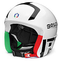 Шлем горнолыжный подростковый Briko Vulcano FIS 6.8 FISI JR S/M White/Black z110-2024