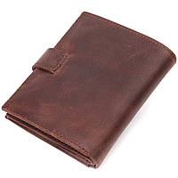 Чоловічий гаманець у вінтажній шкірі KARYA 21387 Коричневий z110-2024