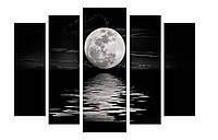 Модульная картина Декор Карпаты 120х80 см Луна (M5-456) NX, код: 184298