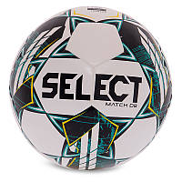 Мяч футбольный Select Match DB V23 MATCH-WG №5 Бело-зеленый (57609008) z110-2024