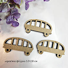 Дерев'яний декор "Автобус" 5.5×2.8 см