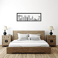 Деревянная картина Moku "Modern City" 80x27 см z17-2024