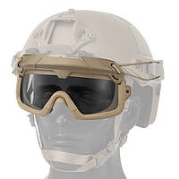 Тактические очки GFC Tactical койот на шлем сертифицированые защитные затемненные