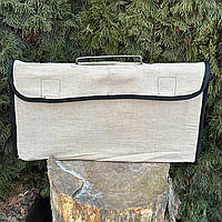 Сумка чехол для мангала-чемодана складного переносного на 10 шампуров серый