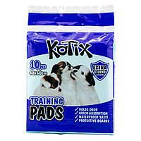 Одноразовые гигиенические пеленки Kotix Premium 60*40 см для собак и щенков, 10 пелёнок в упаковке