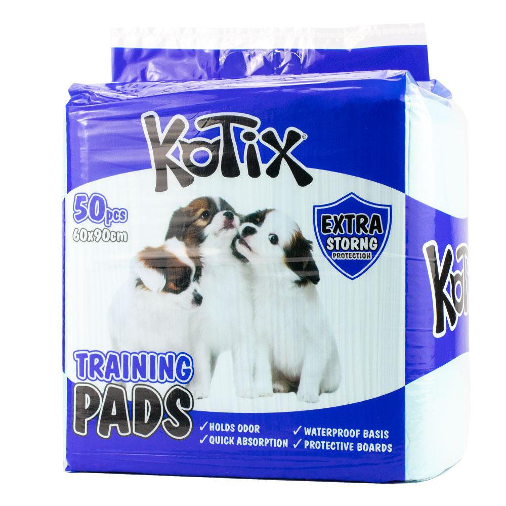 Одноразові гігієнічні пелюшки Kotix Premium 60*90 см для собак і цуценят, 50 пелюшок в упаковці