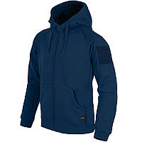 Кофта Helikon-Tex Urban Hoodie Lite (FullZip)-Blue,тактический синий худи со змейкой и капюшоном для ДСНС