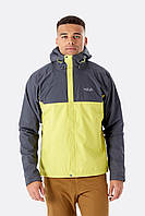 Куртка Rab Downpour Eco Jacket M Серый-Желтый z110-2024