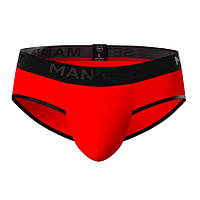 Мужские анатомические слипы из хлопка Anatomic Slips Black Series красный MAN's SET 3XL z110-2024