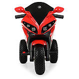 Дитячий електромотоцикл триколісний М 4216 Bambi Racer, червоний, фото 3